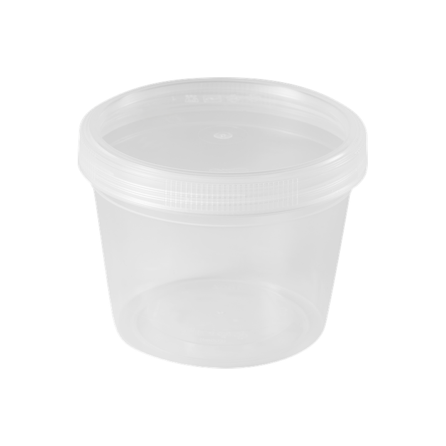 부원KH 원형용기 스크루 115Ø 대 500ml, 투명